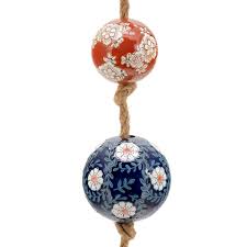 Sailor Ceramic Ball & Rope Garland