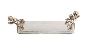 Mudpie Metal Pumpkin Cracker Dish