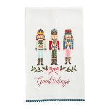 Mudpie Nutcracker Christmas Printed Towel