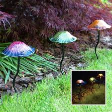 Luna Lite Mushroom Pathway / Accent Solar Lights - EV
