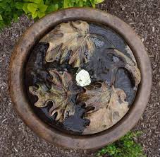 H Maple Leaf Patio Bubbler Fountain