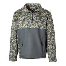 Fieldstone Backwoods 1/4 Zip Camo Fleece