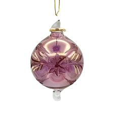 Blown Glass Flower Ornament