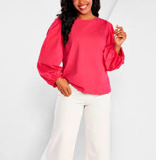 Dillion Poplin Sleeve Top