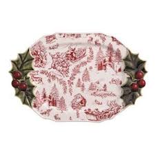 Mudpie Holly Serving Platter