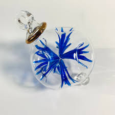 Blown Glass Blossom Ornament