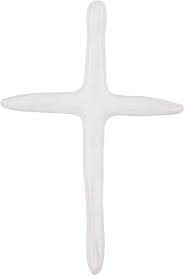 Mudpie White Decorative Cross Sitter