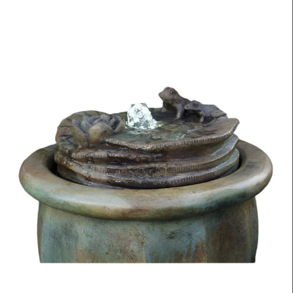H Frogs Patio Bubbler Fountain
