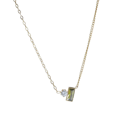 AA Peridot & Diamond Necklace