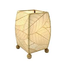 Mini Square Cocoa Leaf Lamps