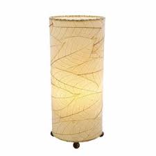 Cocoa Leaf Cylinder Lamp