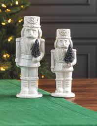 Mudpie Ceramic White Nutcracker