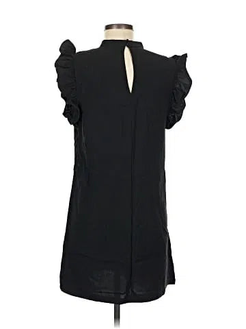 LTX Ruffle Sleeve Black Dress