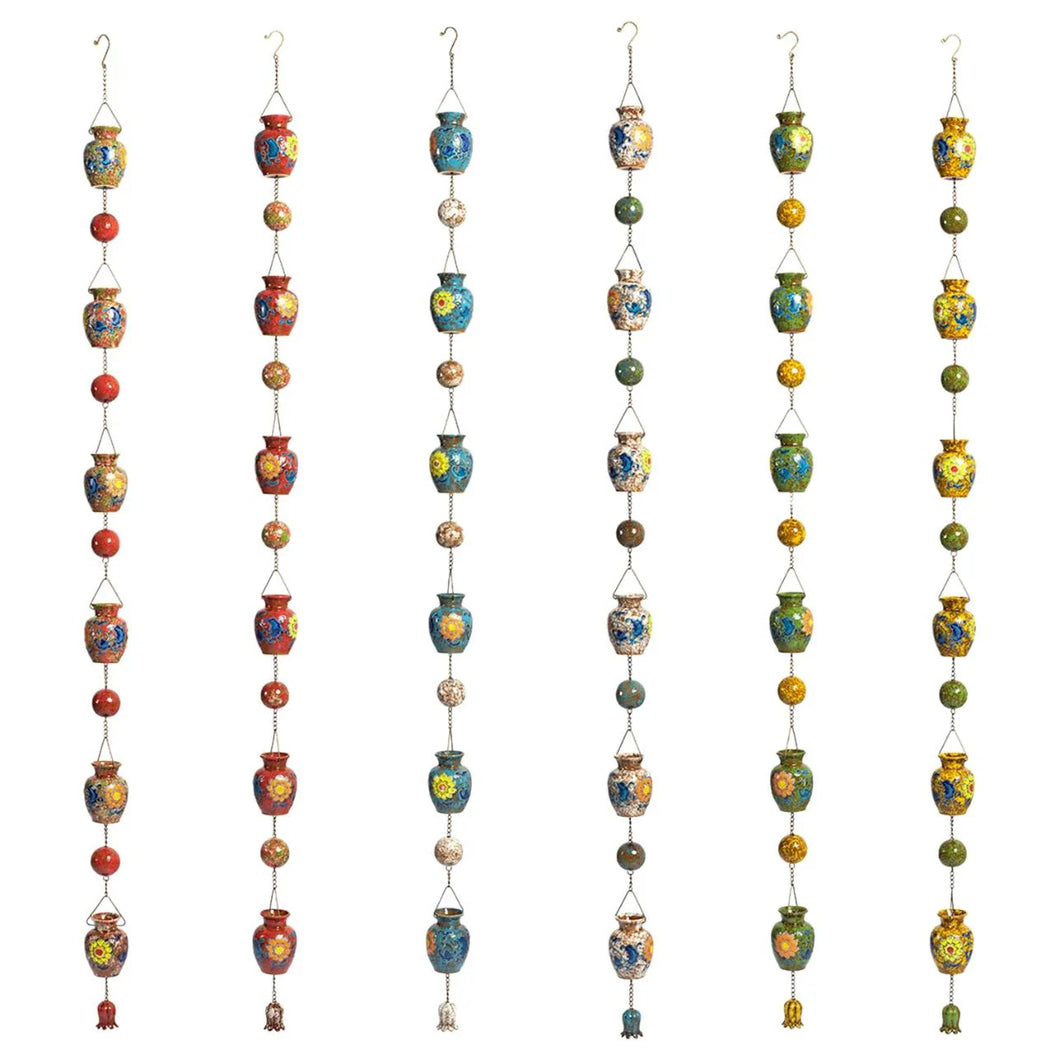 Porcelain Vase Rain Chain 77"