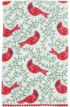 Mudpie Cardinal Cotton Hand Towel