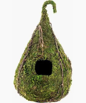 Super Moss Raindrop Bird House Deco