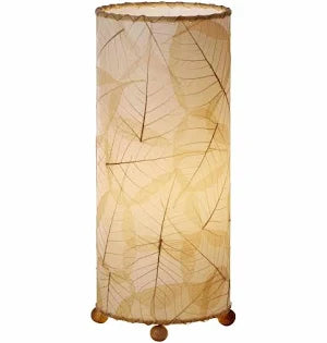 Cocoa Leaf Cylinder Lamp - Eangee