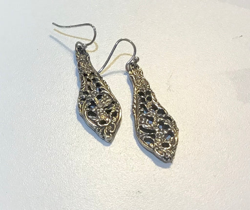 Silver Spoon Lace Earrings