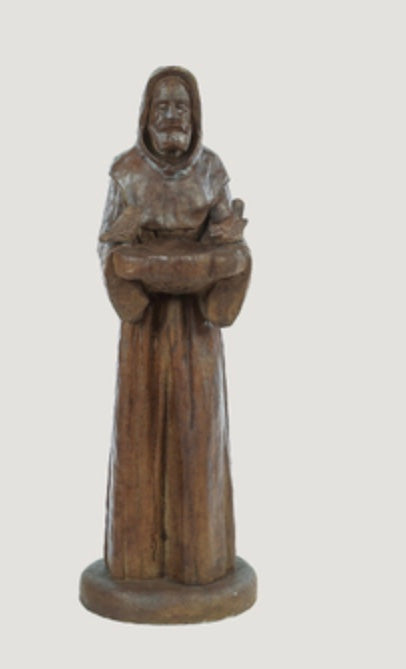 ASC Carved St.Francis With Birds