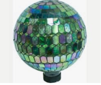 EV 10" Rainbow Prismatic Mosaic Gazing Ball