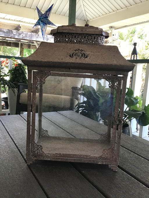 Transpac Victorian Rust Lantern