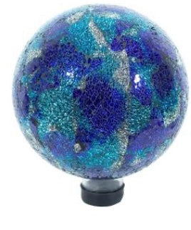 EV 10" Blue/Aqua Mosaic Gazing Ball