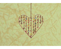 Heart With Dangles Windchime
