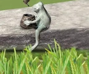 Frog Baby Garden Statue