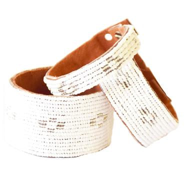 Swahili Coast Medium Beaded Leather Bracelet