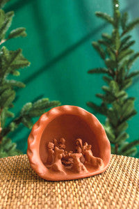 Kalalou Miniature Terracotta Nativity