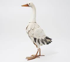 RG White Duck With Head Up