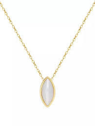 AA Marquis Mother Of Pearl Necklace