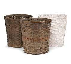 BB 10" Bamboo Plastic Lined Basket