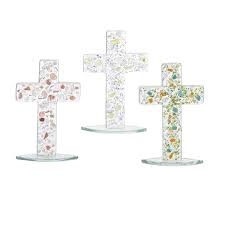 Multi Colored Glass Cross