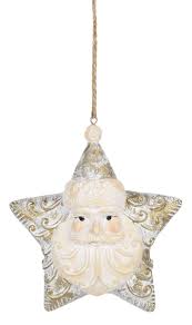 Ganz Santa Star Ornament Assorted