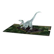 Lovepop Card Jurassic World Raptor Blue