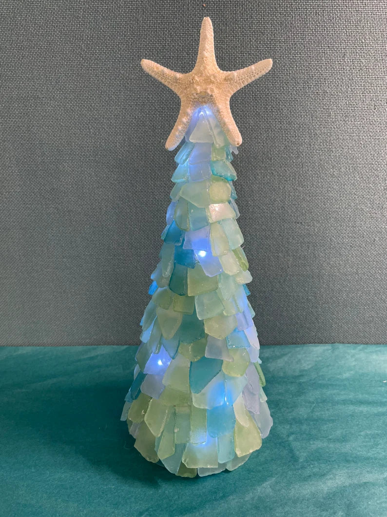 Sea Glass Christmas Tree