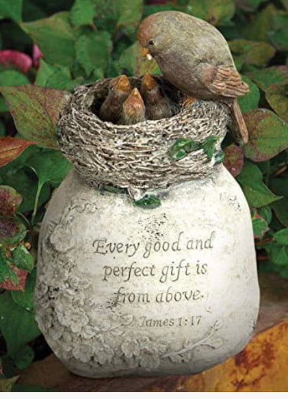 James 1:17 Resin Bird Statuary