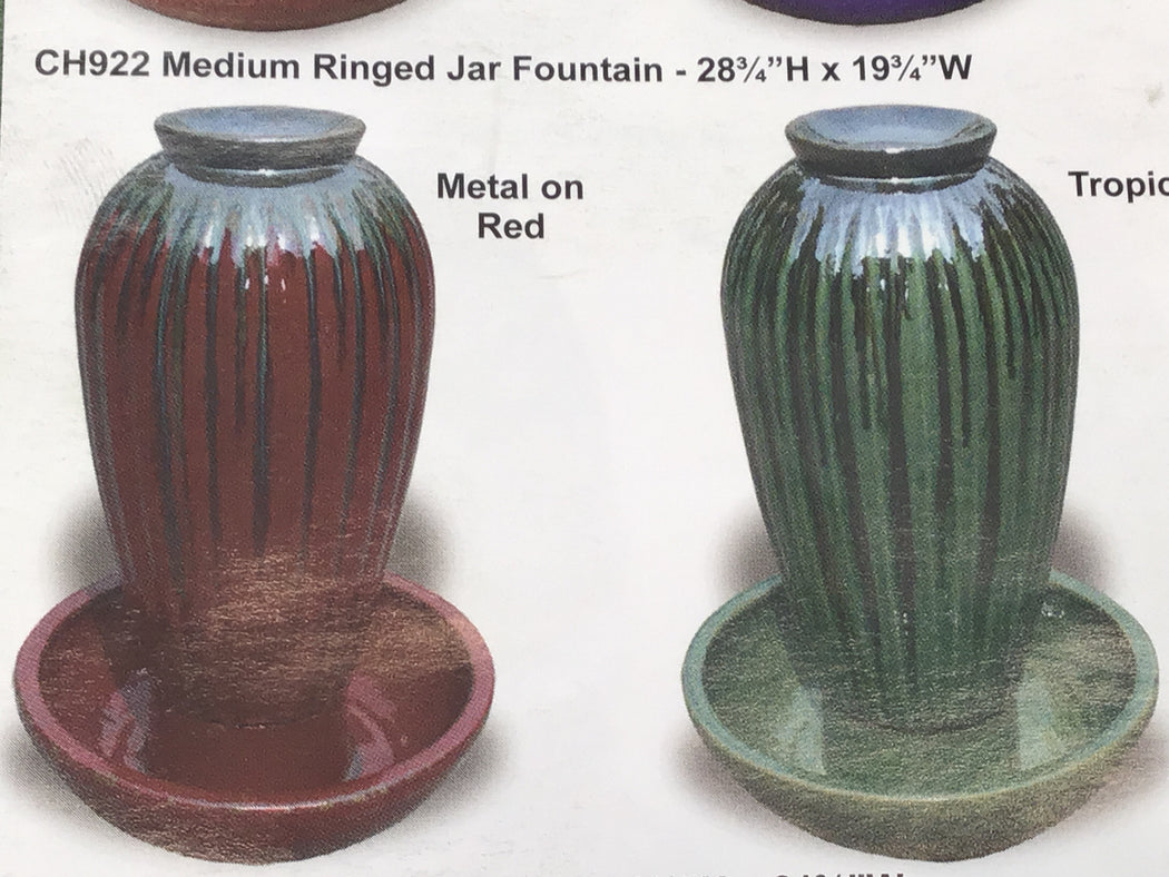 PP Medium Ringed Jar Fountain