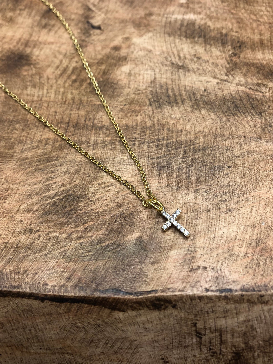 Strutt Tiny Cross Necklace