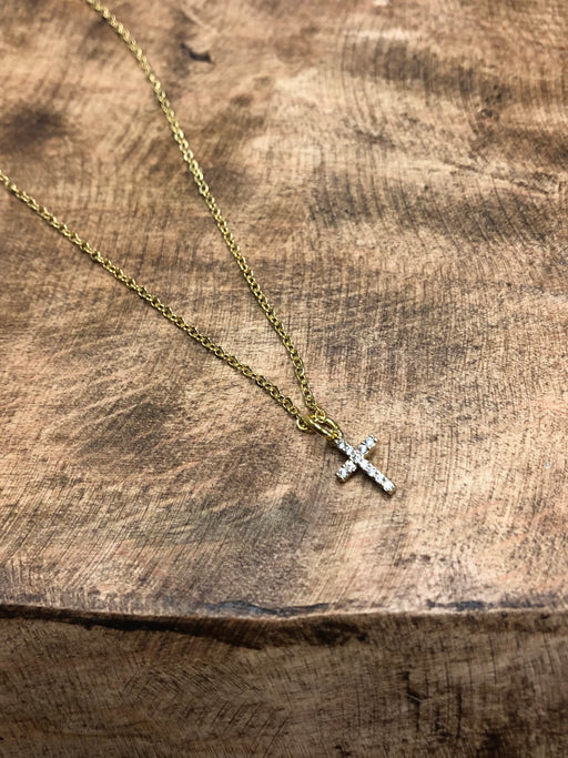 Strutt Tiny Cross Necklace