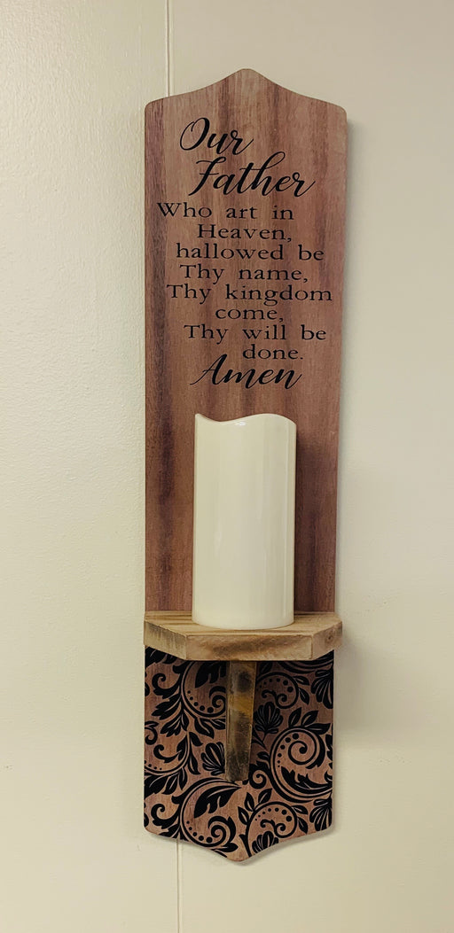 CH Wall Sconce With The Lords Prayer