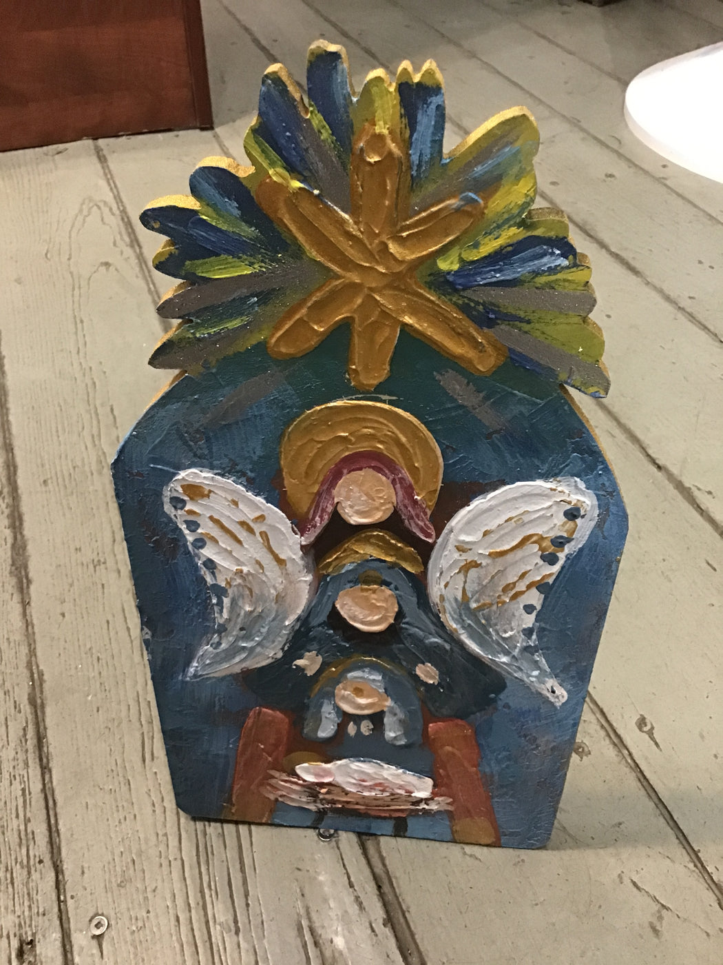 TC Stacked Holy Family Tabletop Art