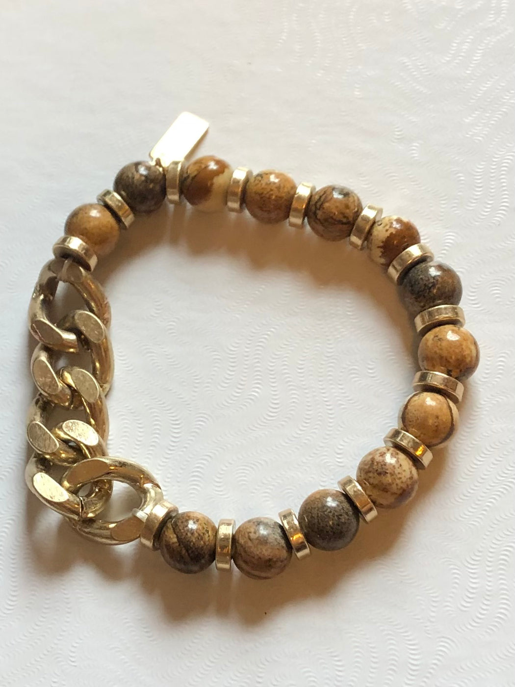 CAN Georgia Gemstone With Chunky Chain Bracelet