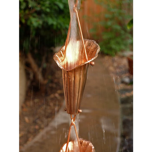 Rain Chain Cala Lily Copper
