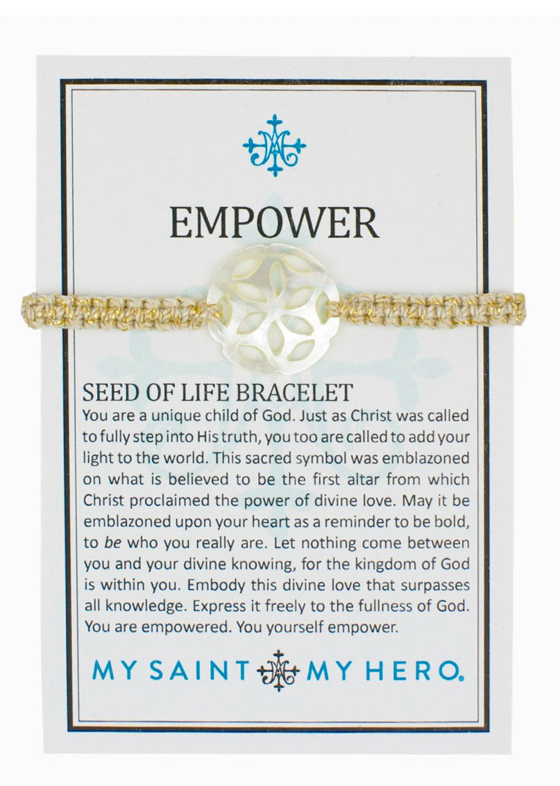 MSMH Empower Seed of Life Bracelet With MOP
