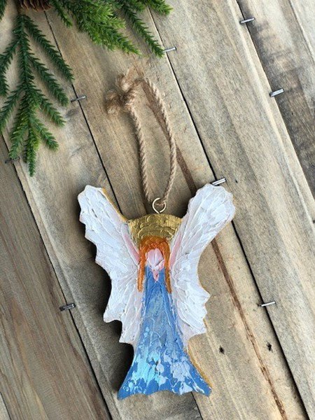 TC Hand Painted Angel Ornament